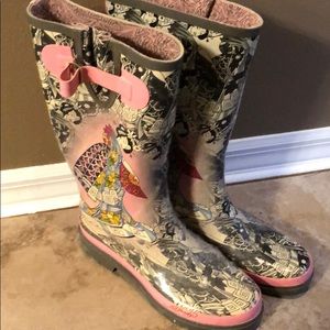 Ed hardy rain boots